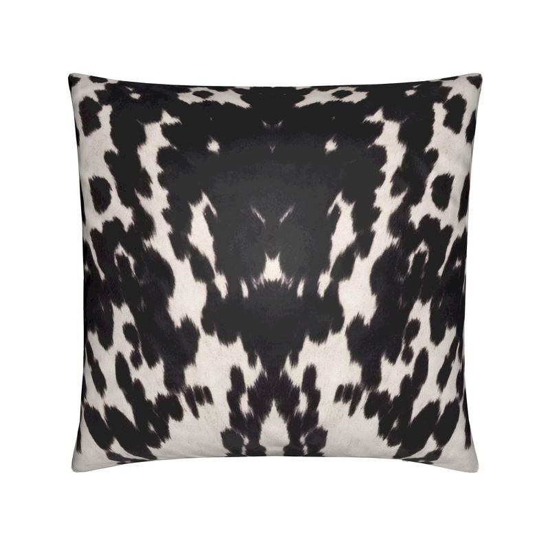 Black & White Cowhide Print Pillow Cover