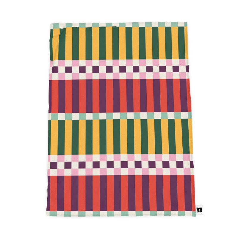 Fleece Checkered Throw Blanket