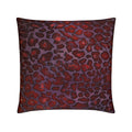 Red & Purple Leopard Print Pillow Cover