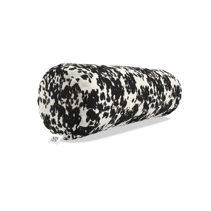 Large Cowhide Print Bolster Pillow