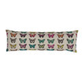 Modern Butterfly Print Festival Lumbar Pillow