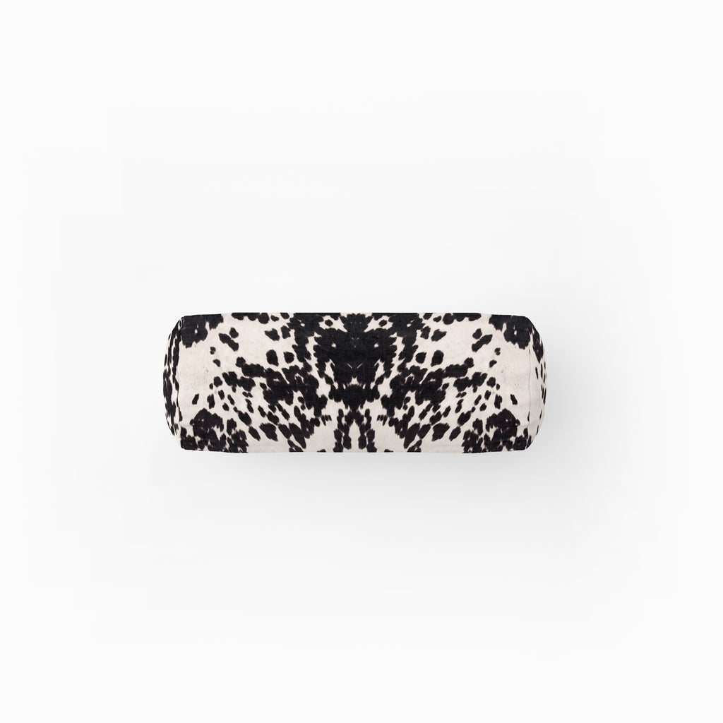 Cow Print Bolster Pillow