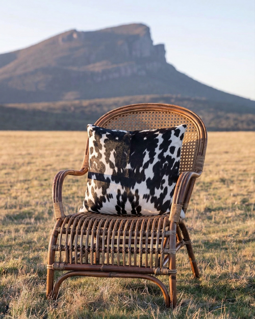Black & White Cowhide Print Pillow Cover