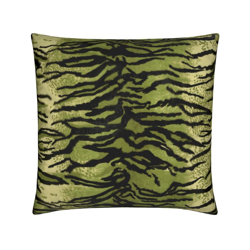 Tiger Stripe Pillow Cover Verdant