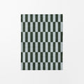 Blue Green Checkered Fleece Throw