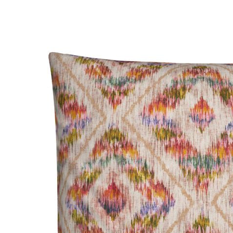 Multicolor Ikat Printed Pillow Cover