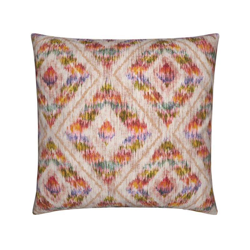 Multicolor Ikat Printed Pillow Cover